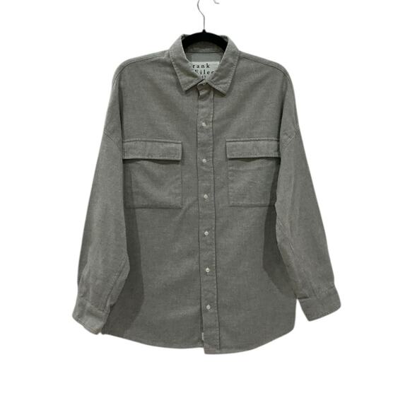 Frank & Eileen McLoughlin Gray Melange Utility Shirt Size XS/S Fireside Flannel - Picture 2 of 16